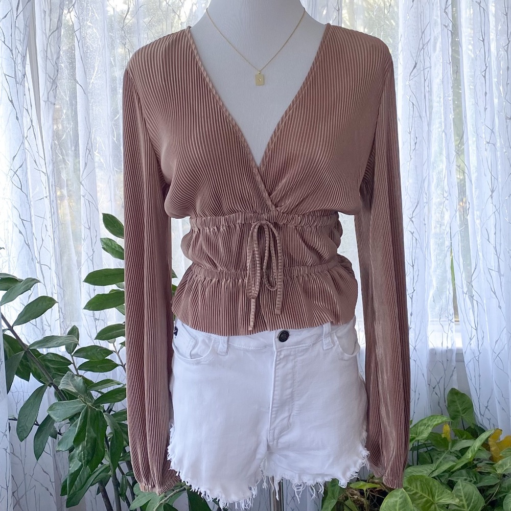 Zara - Long-sleeve Blouse
